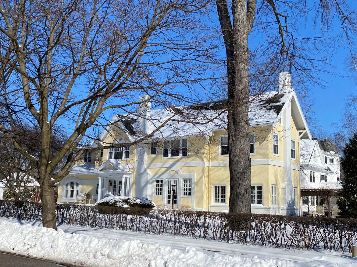 The rebuilt Bacon-Johnson House
